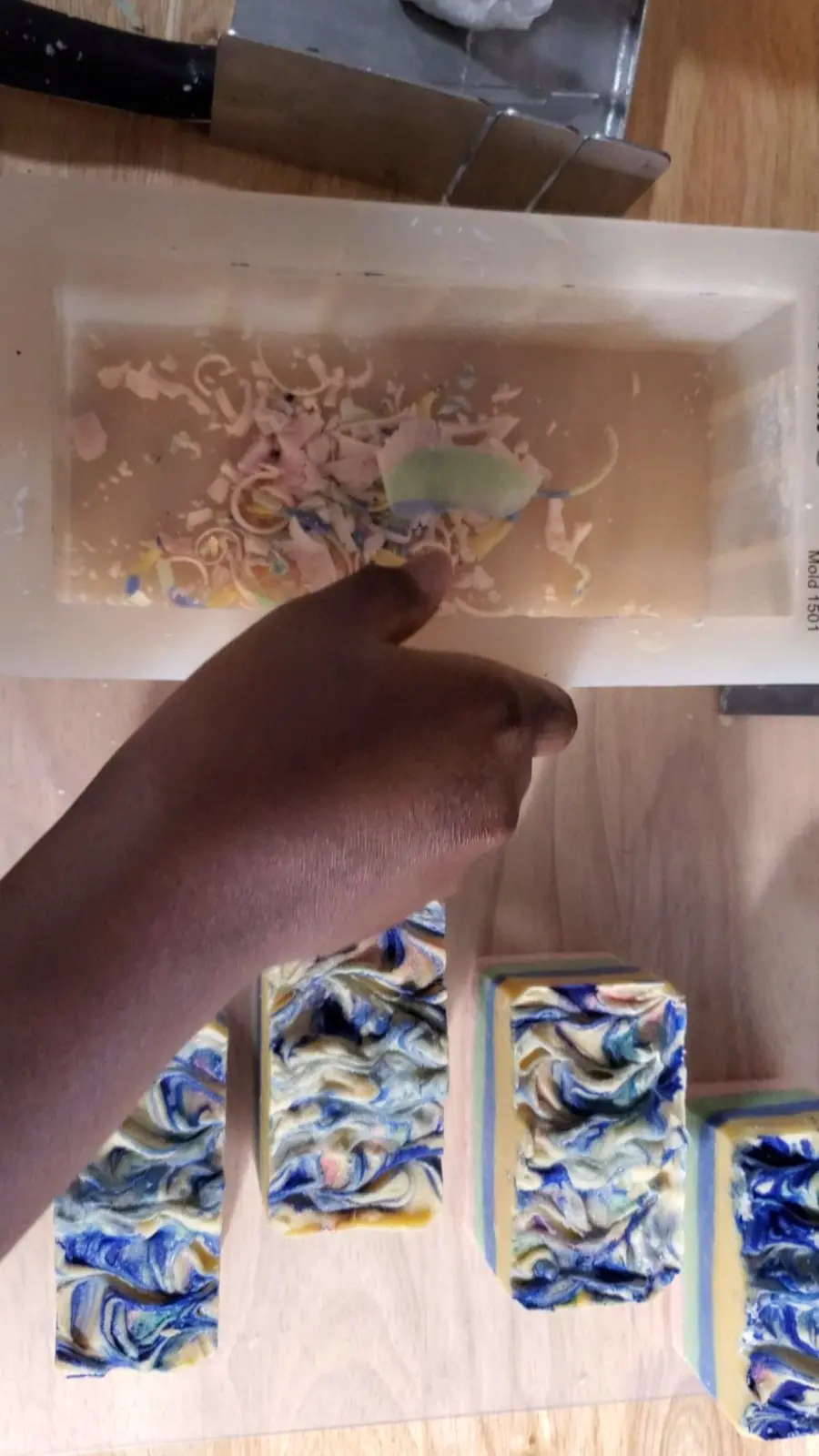 Feature Image Collection of handmade fruit-inspired soap bars used to illustrate the paid virtual soapmaking class bundle
